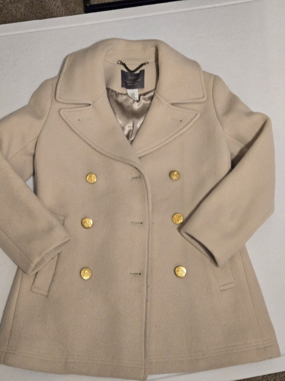 J. Crew Stadium Cloth Pea Coat